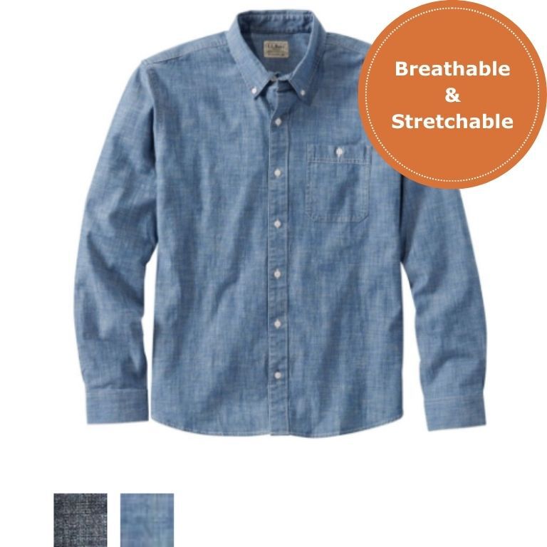 Comfort Stretch Chambray with Colors